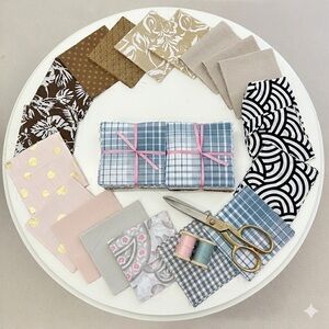 150pcs Seigaiha Wave pre cut charm pack 5" squares cotton fabric quilt#25